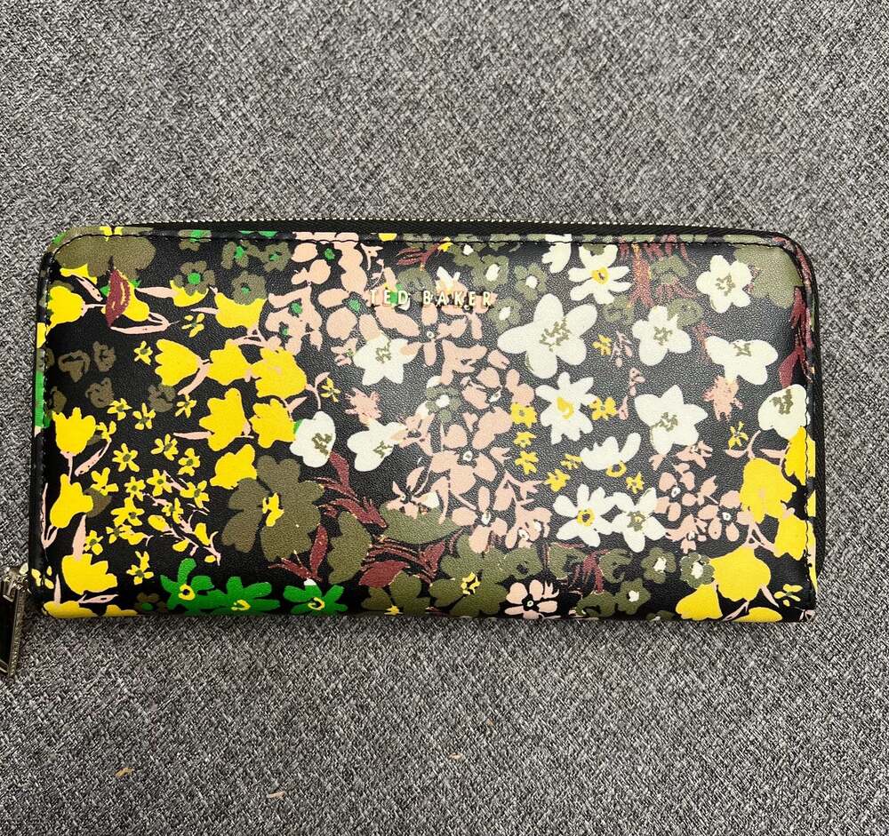 Ted Baker Ditsy Printed Large Zip Around Wallet